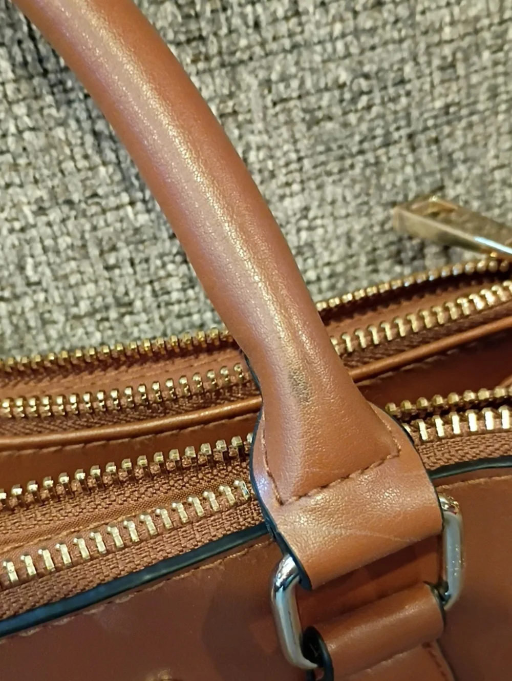 Christian Siriano Brown Faux Leather Purse
